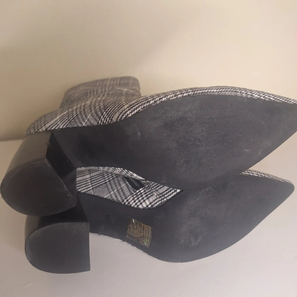 Jeffery Cambell Siren plaid side zip booties SZ 8 - Picture 9 of 11